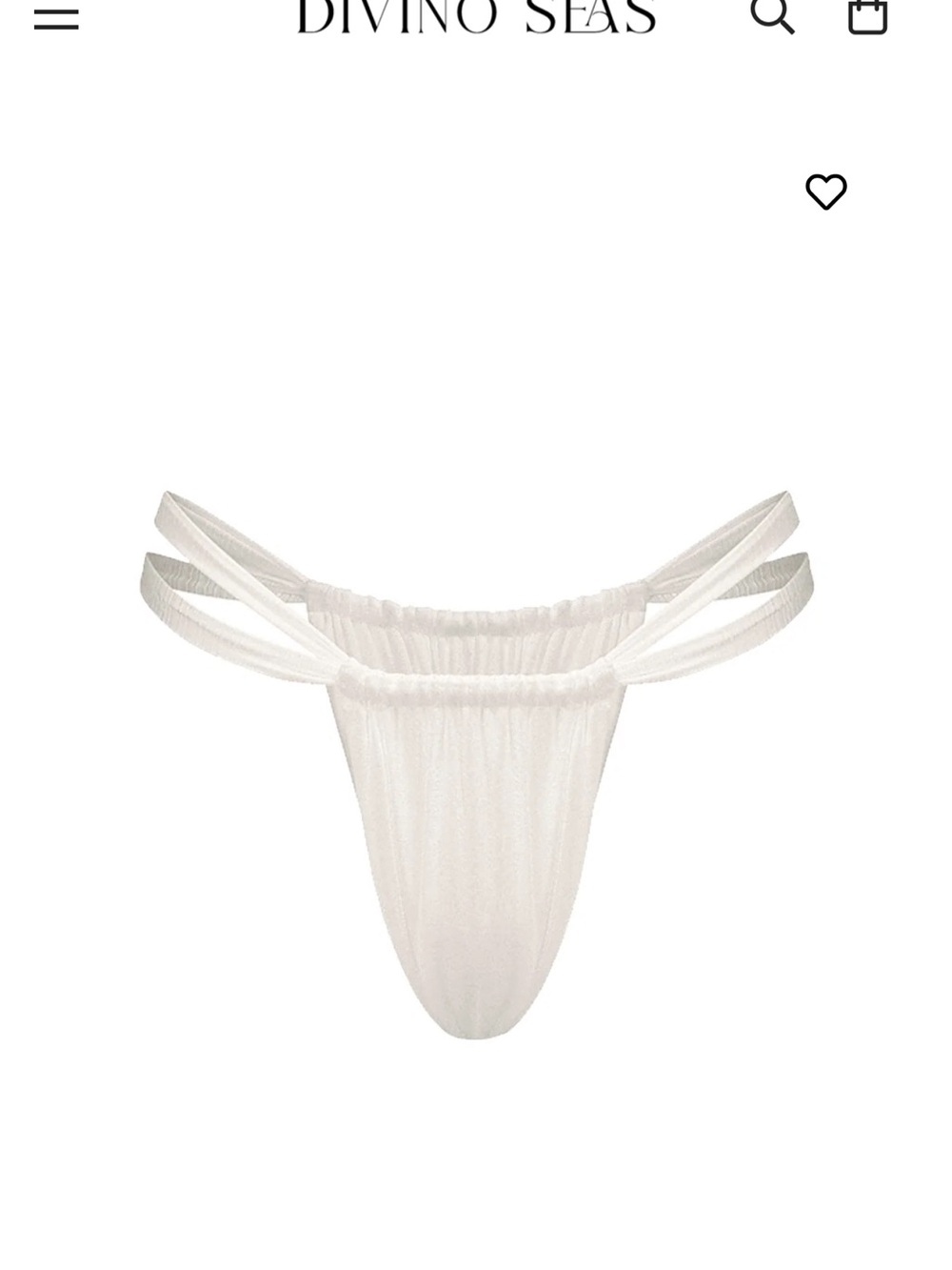 Women's DIVINO SEAS- Ailin Pearly White Bottoms NWT